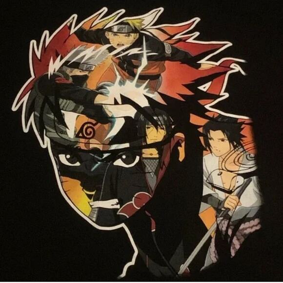 Naruto Shippuden Collection T-Shirt Tee from 2007 Size 2XL - Picture 3 of 6